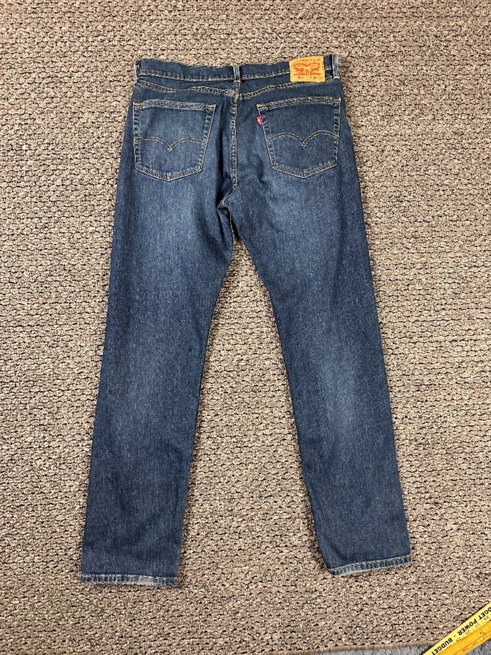 Levi's 505 Jeans Mens 36 X 34 Blue Straight Leg Medium Wash Workwear Casual